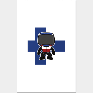 Valtteri Bottas Custom Bobblehead - 2022 Season Flag Edition Posters and Art